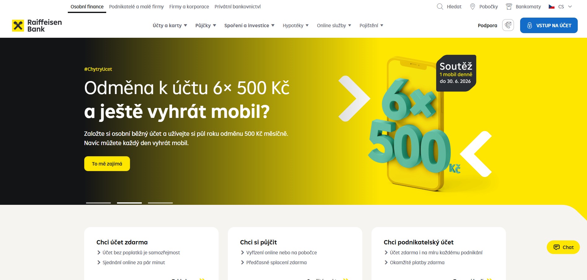 Zkušenosti s Raiffeisenbank v roce 2026