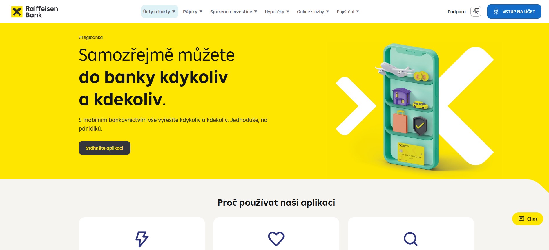 Raiffeisenbank odstávka: Fungovat nebude internetové, ani mobilní bankovnictví